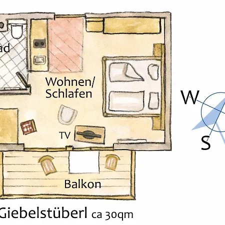 公寓 Gaestehaus Bergwinkl